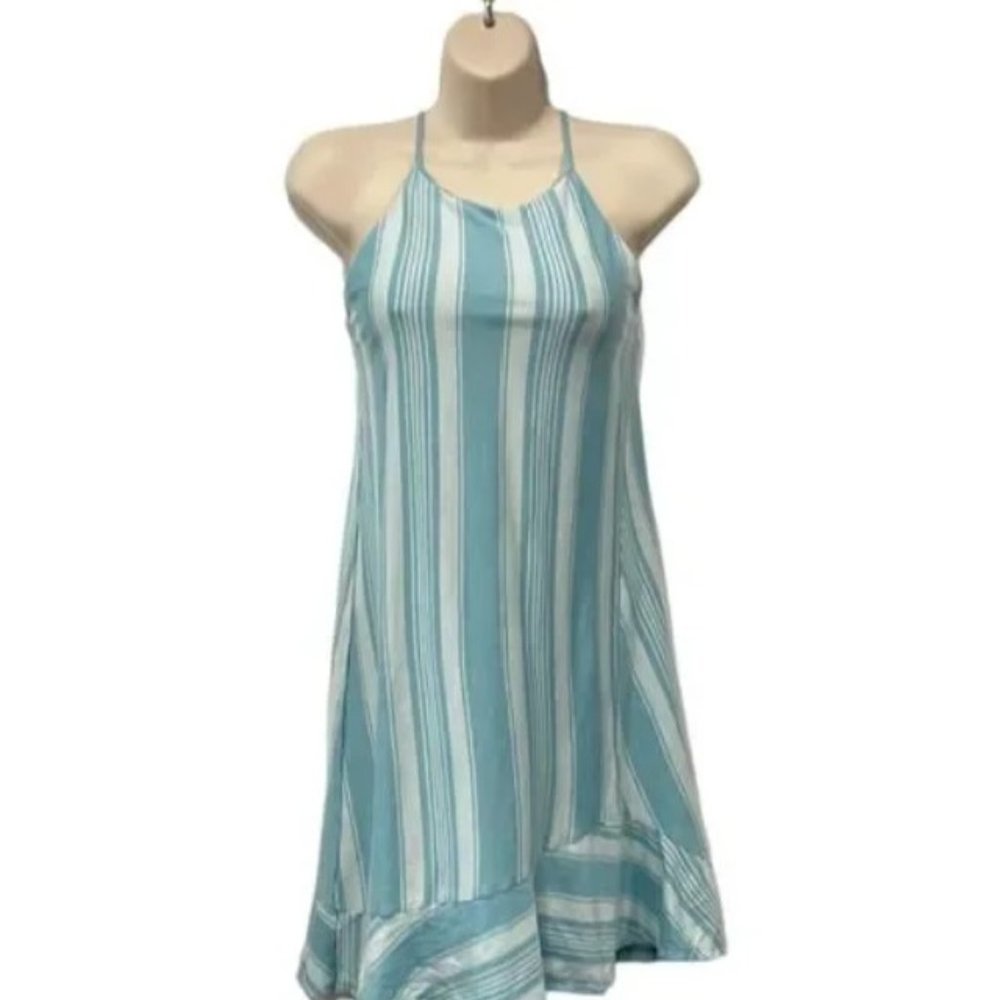 Patagonia Alpine Valley Striped Swing Active Dress Shelf Bra Size M Sundress NWT